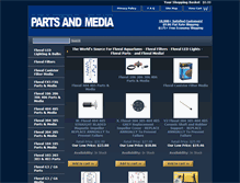 Tablet Screenshot of partsandmedia.com